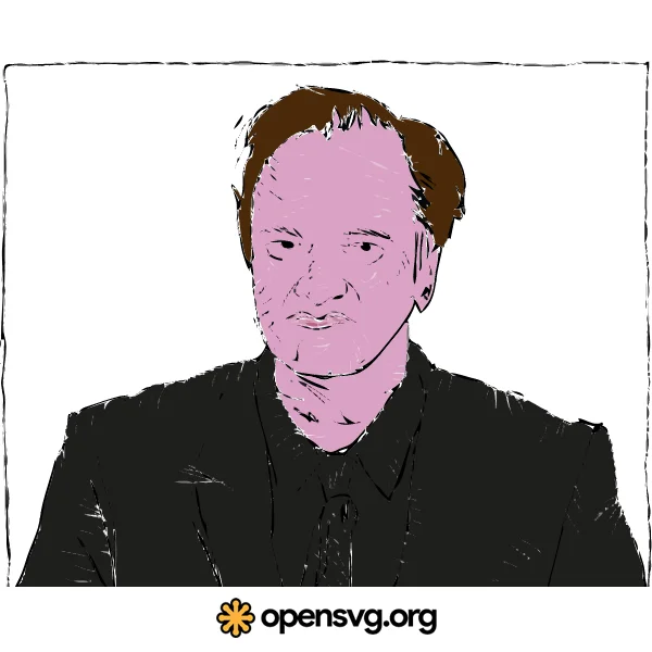 Quentin Tarantino Famous Director Portrait