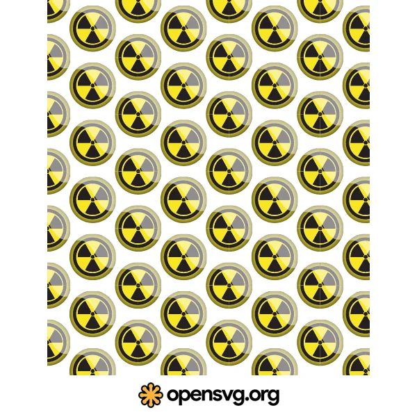 Radiation Icon Seamless Pattern Background