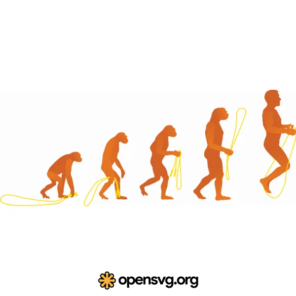 Human Evolution Silhouette