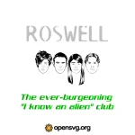 Roswell Poster Svg vector