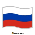 Russian Flag Svg vector