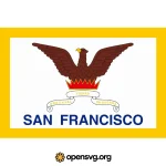 San Francisco Flag Logo Svg vector