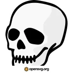 Skull With Zipped Mouth Svg vector