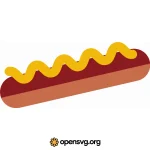 Hotdog Food Icon Svg vector