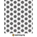 Stylist Snowflake Seamless Pattern Svg vector