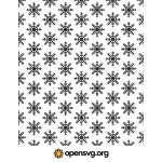 Simple Snowflakes Seamless Pattern Background Svg vector