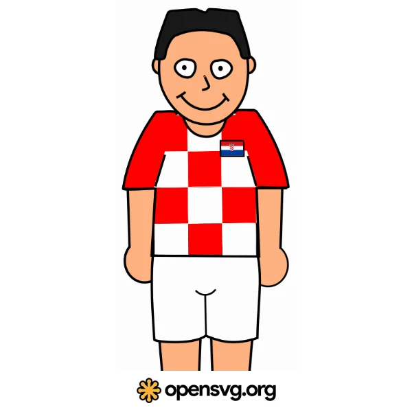 Croatia Football Player, Sport Character