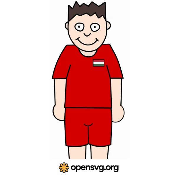 Football Player Hungary Uniform