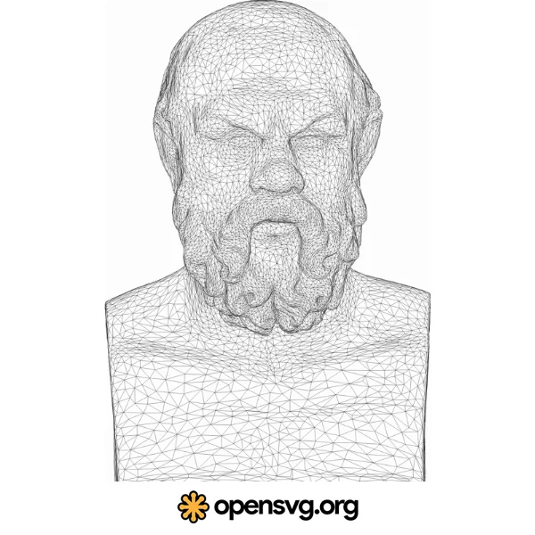 Socrates Bust, 3d Statue, Famous Character