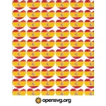Spain Heart Flag Seamless Pattern Background Svg vector
