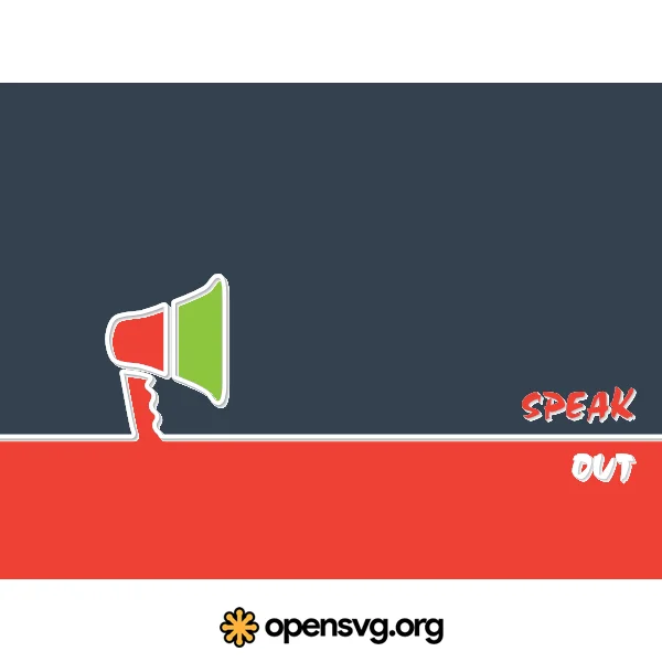 Speak Out Symbol Background