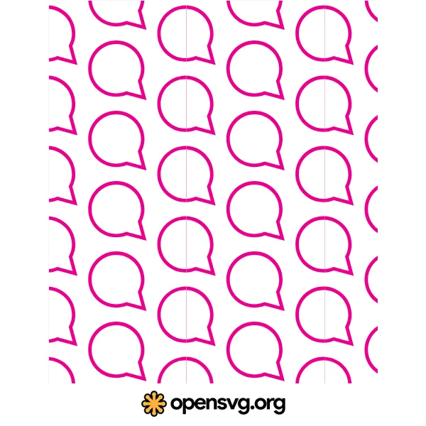 Speech Balloon Seamless Pattern Background