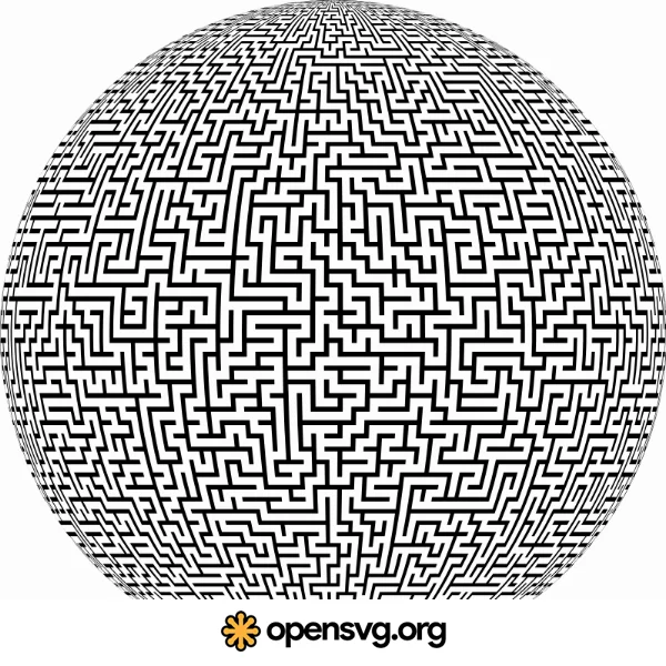 Circle Spherical Maze Shape