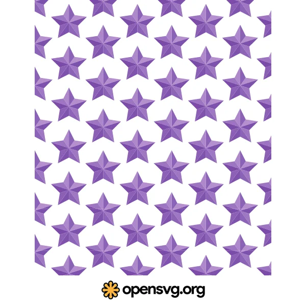 Purple 3d Star Diamond Seamless Pattern