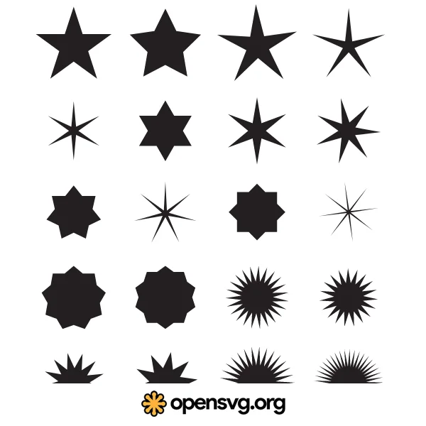 Stars Shapes Set