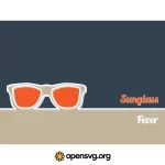 Sunglasses Banner Background Svg vector