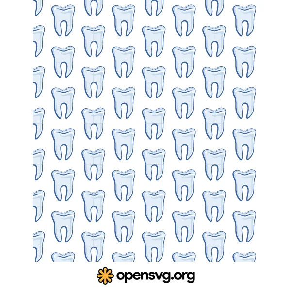 Teeth Icon Seamless Pattern Background