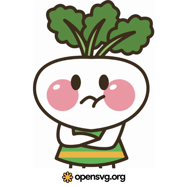 Cartoon Vegetable Head, Cartoon Character, Food Icon