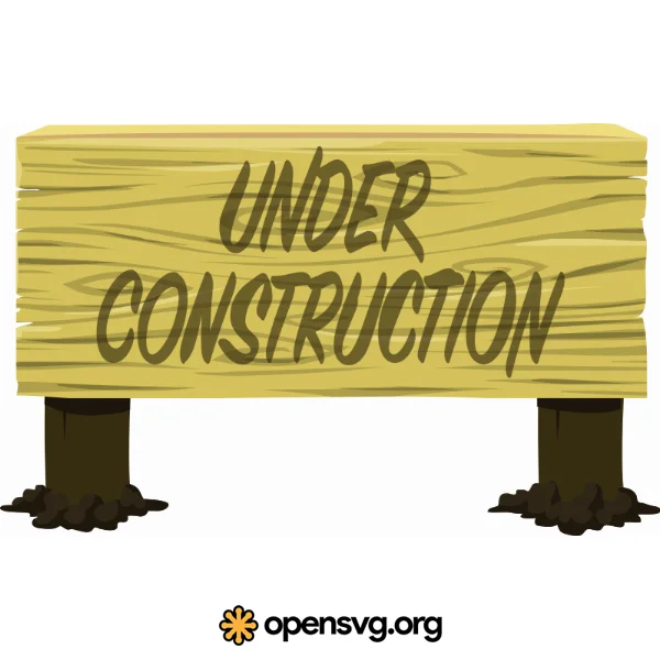 Under Construction Sign, Construction Warning Sign