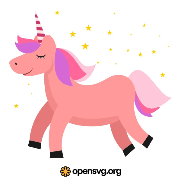 Pink Unicorn Horse Animal
