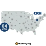 Usa Map Dotted Links 4visn Svg vector