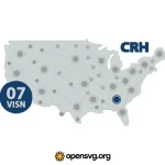 Usa Map Dotted Links 7visn Svg vector