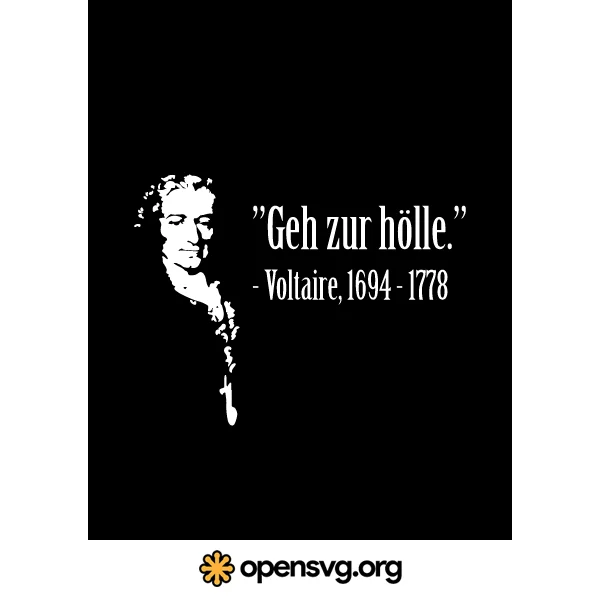 Voltaire Introduce Poster In German