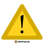 Yellow Warning Icon Svg vector