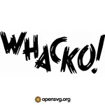 Whacko Text Typography Svg vector