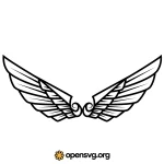 Wings Tattoo Symbol Svg vector