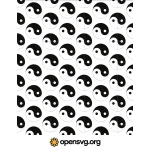 Yin Yang Seamless Pattern Background Symbol Svg vector